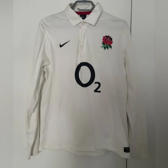 Nike England O2 Long Sleeve Rugby Jersey - Picture 1 of 4